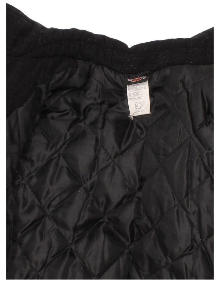 Harley Davidson Boys Graphic Varsity Jacket 3-4 Years Navy Blue Colourblock