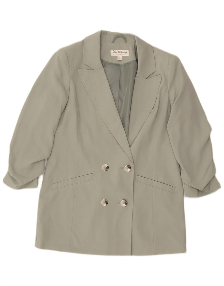 MISS SELFRIDGE Womens 3/4 Sleeve Blazer Jacket UK 8 Small Grey