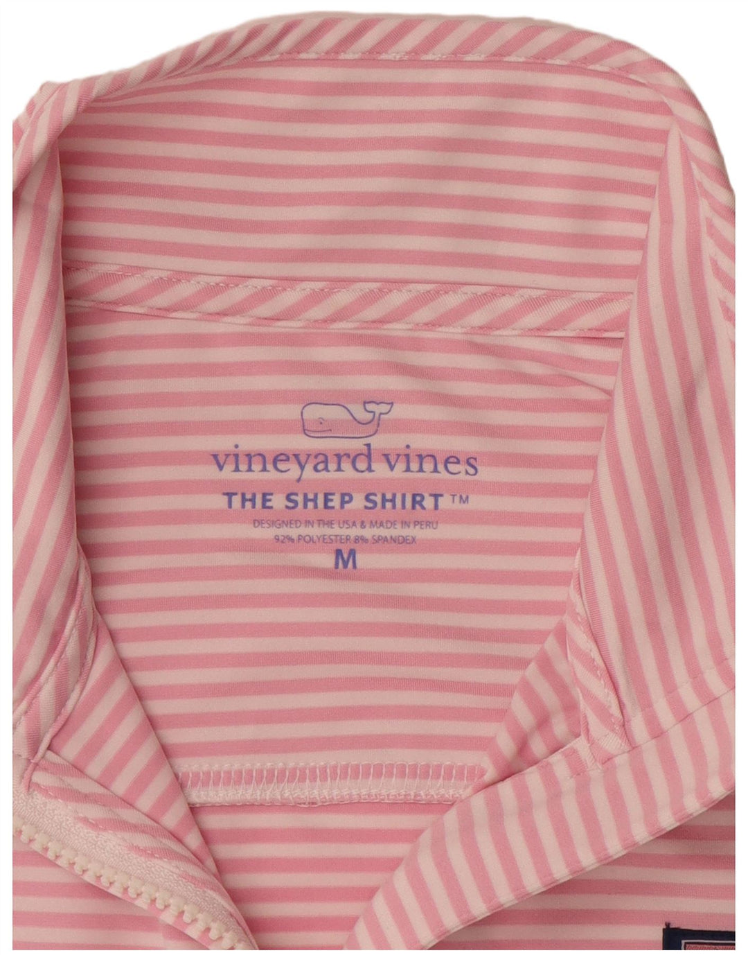VINEYARD VINES Womens Pullover Tracksuit Top UK 14 Medium Pink Striped