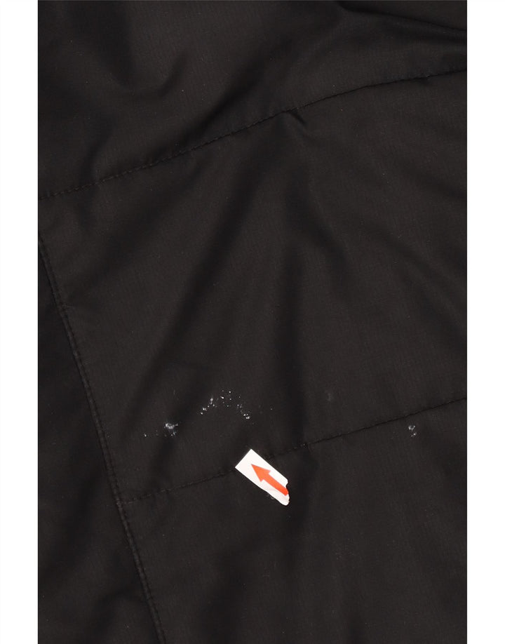Jack Wolfskin Womens Hooded Padded Coat UK 12/14 Medium Black Polyester