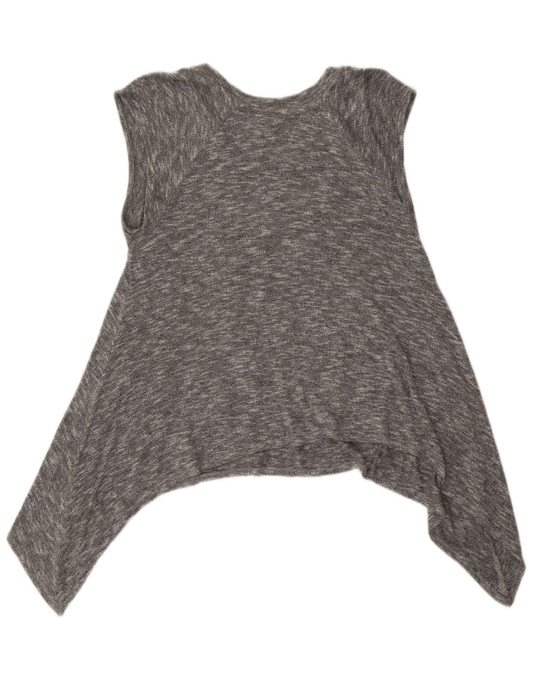 MOSSIMO Womens Asymmetric Crew Neck Jumper Sweater UK 18 XL Grey Flecked