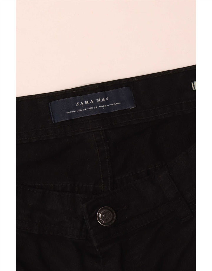 Zara Mens Slim Jeans EU 44 Large W34 L31 Black