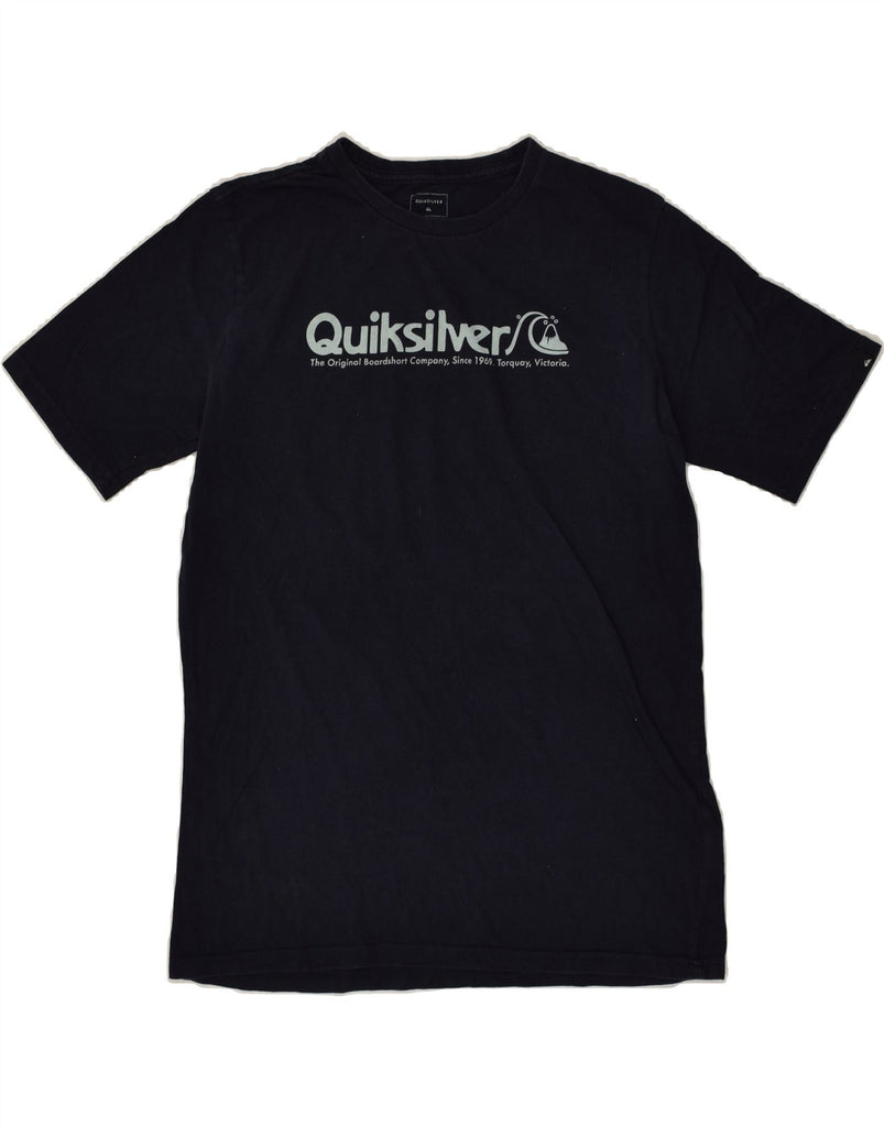 QUIKSILVER Boys Regular Fit Graphic T-Shirt Top 15-16 Years Navy Blue | Vintage Quiksilver | Thrift | Second-Hand Quiksilver | Used Clothing | Messina Hembry 