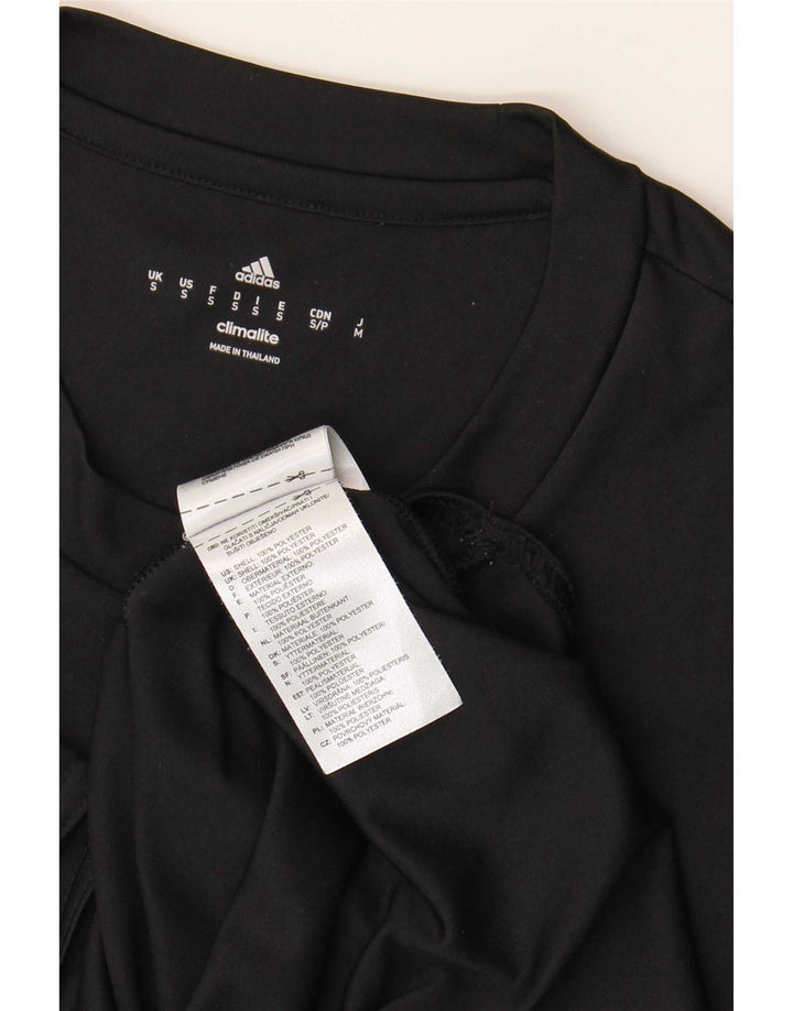 Adidas Mens Climalite T-Shirt Top Small Black Polyester