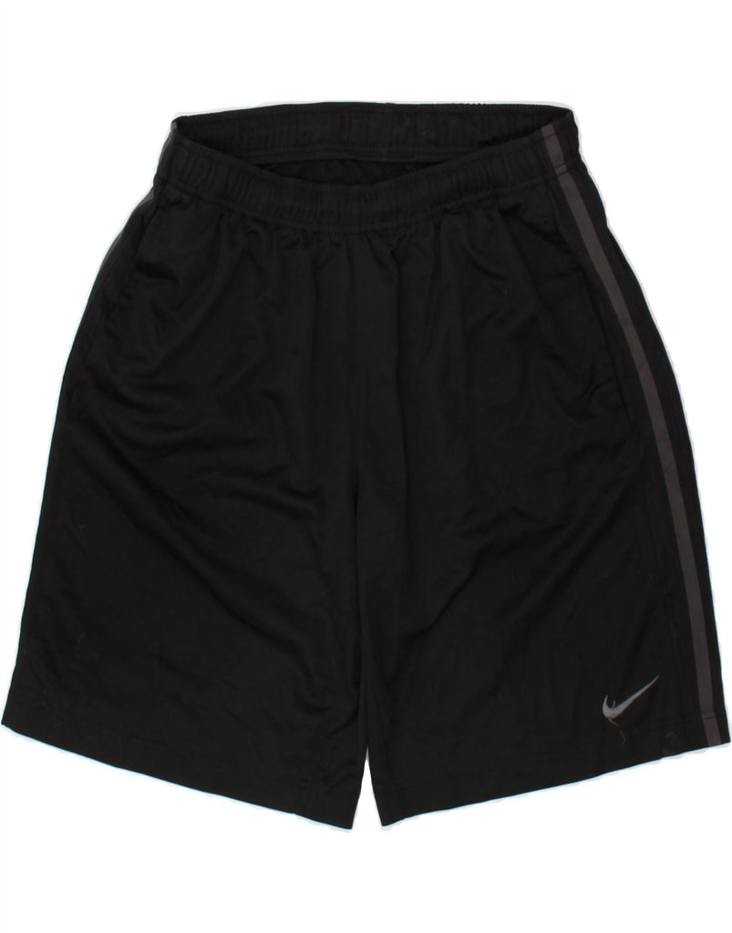 NIKE Mens Sport Shorts Small Black Polyester | Vintage Nike | Thrift | Second-Hand Nike | Used Clothing | Messina Hembry 