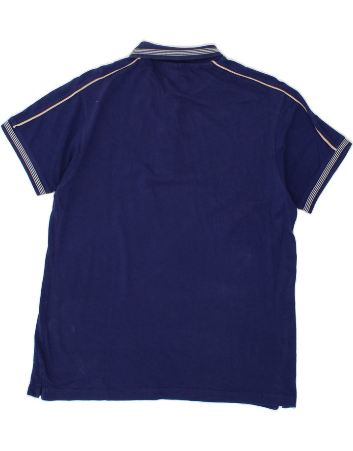 LOTTO Mens Polo Shirt Large Navy Blue Vintage Lotto and Second-Hand Lotto from Messina Hembry 
