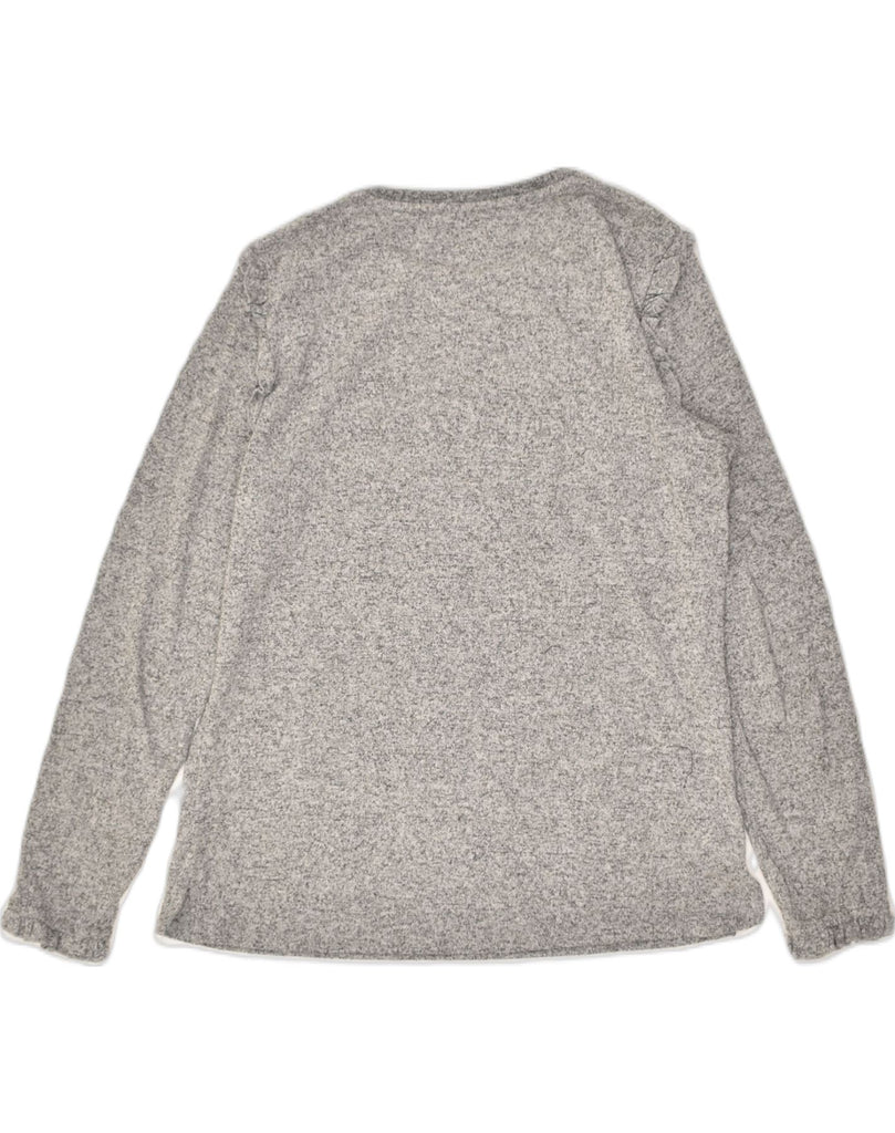 OASIS Womens Crew Neck Jumper Sweater UK 10 Small Grey Flecked Viscose | Vintage Oasis | Thrift | Second-Hand Oasis | Used Clothing | Messina Hembry 