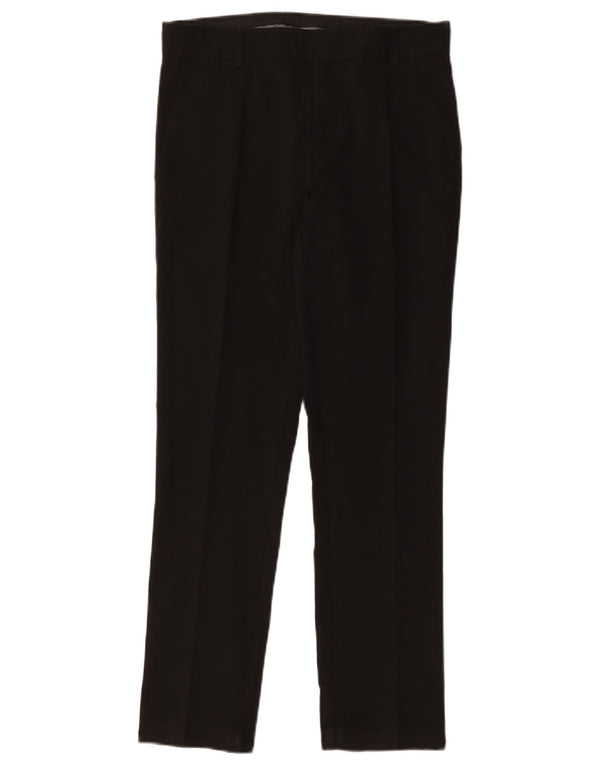 Marks & Spencer Boys Slim Suit Trousers 12-13 Years W28 L27 Black Polyester