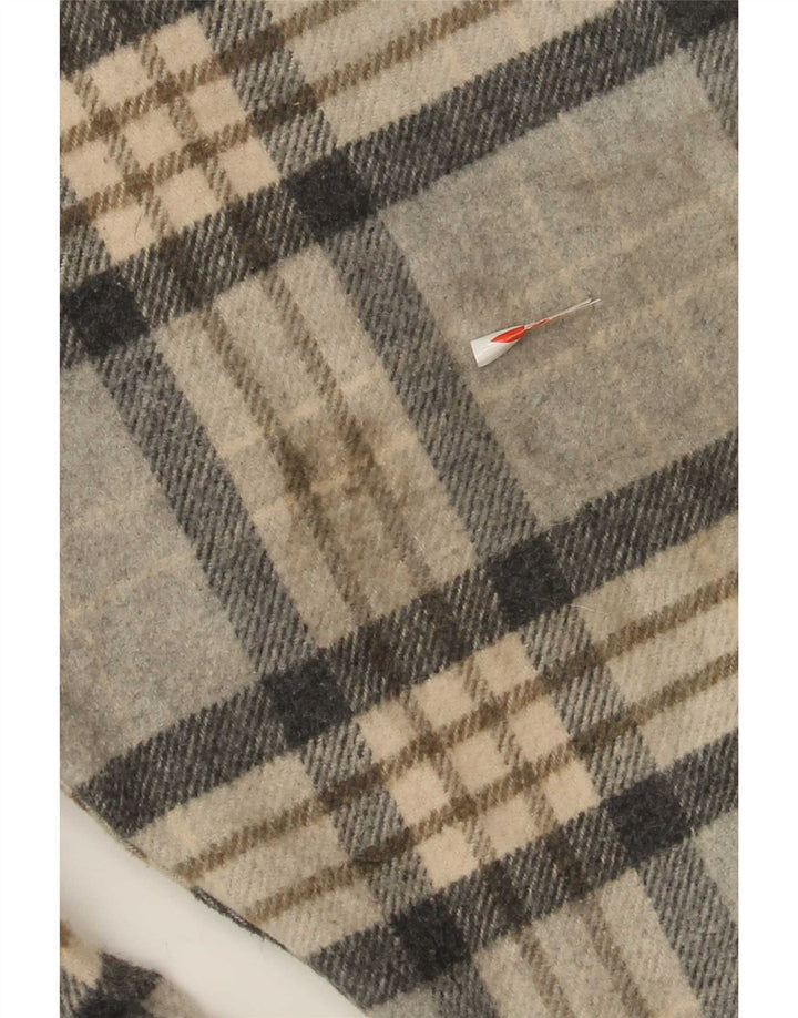 Zara Womens Shacket Jacket UK 14 Medium Grey Plaid