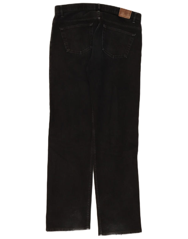 Marks & Spencer Mens Blue Harbour Straight Jeans W36 L33 Black Cotton