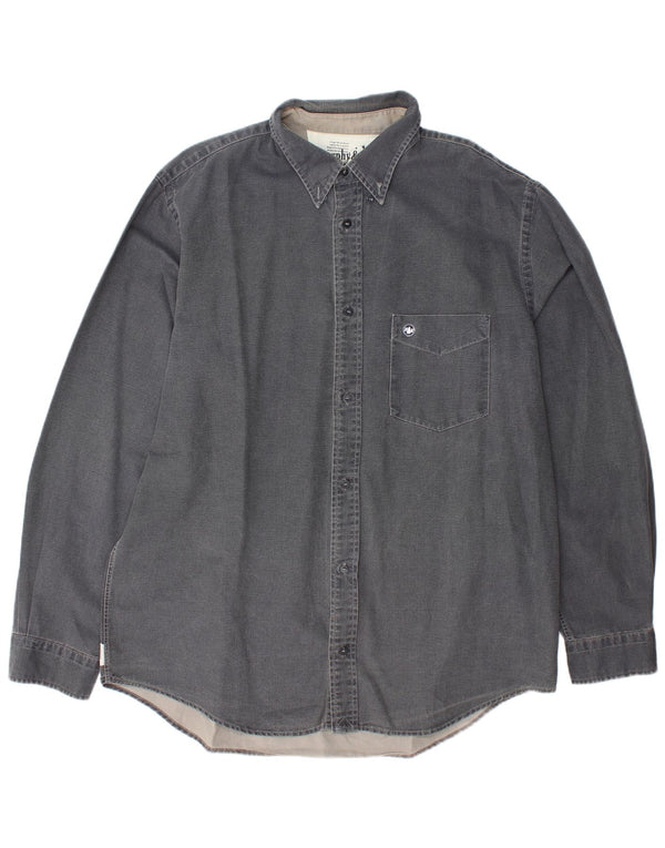 MURPHY & NYE Mens Shirt 2XL Grey Cotton