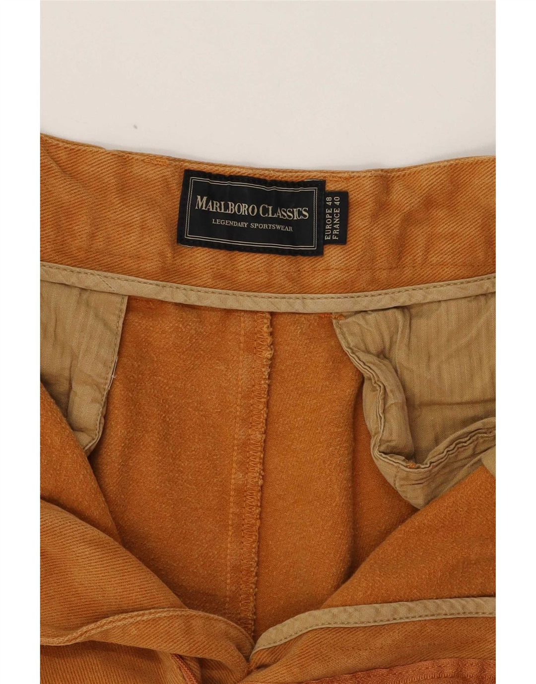 Marlboro Classics Mens Straight Chino Trousers EU 48 Medium W31 L34 Brown