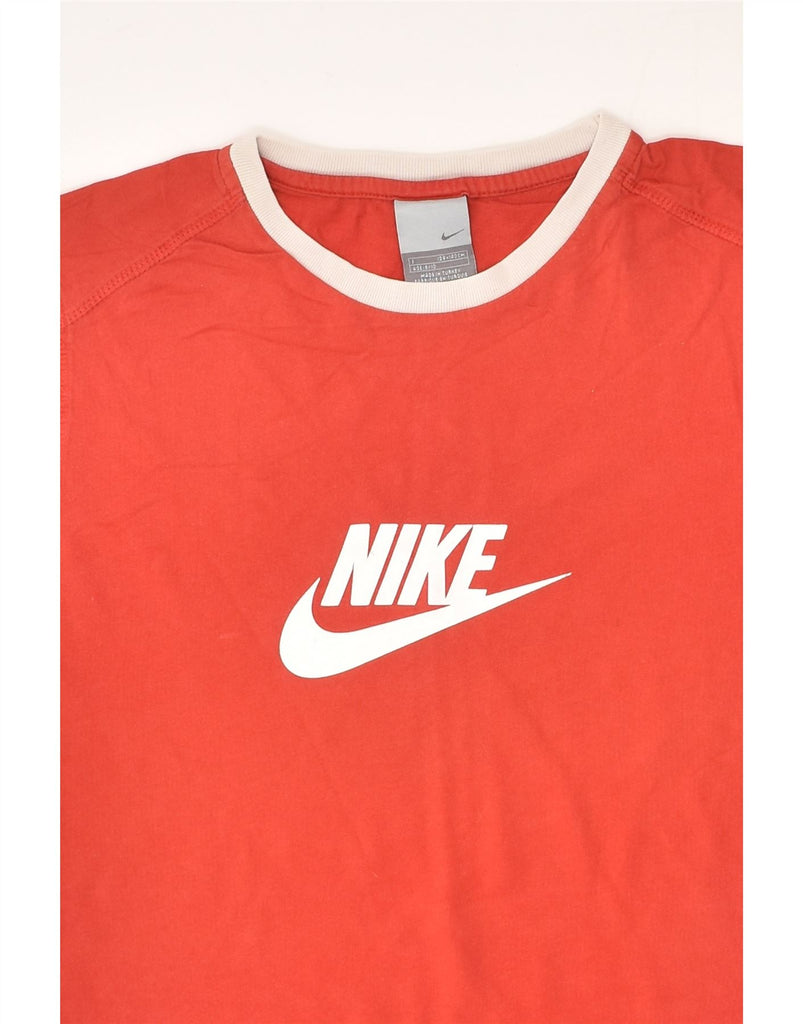 NIKE Boys Graphic T-Shirt Top 8-9 Years Red Cotton | Vintage Nike | Thrift | Second-Hand Nike | Used Clothing | Messina Hembry 