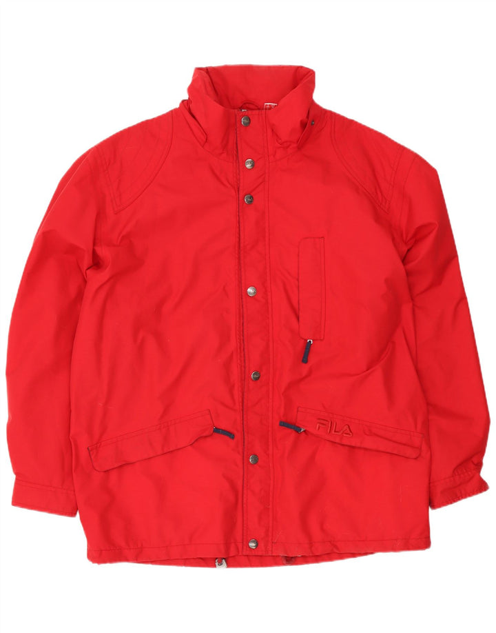 Fila Mens Rain Jacket IT 52 XL Red Polyamide Sports