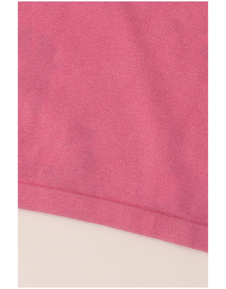 BENETTON Womens Polo Shirt UK 16 Large Green Colourblock Cotton