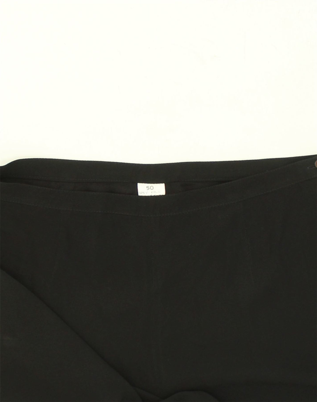 VINTAGE Womens Straight Suit Trousers IT 50 XL W32 L28 Black Viscose | Vintage Vintage | Thrift | Second-Hand Vintage | Used Clothing | Messina Hembry 