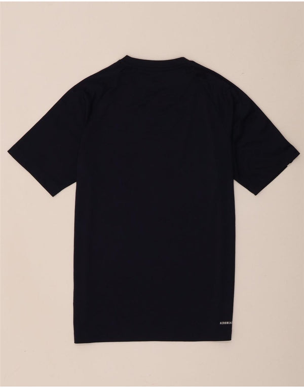 Adidas Mens Aeroready T-Shirt Top Small Navy Blue Polyester