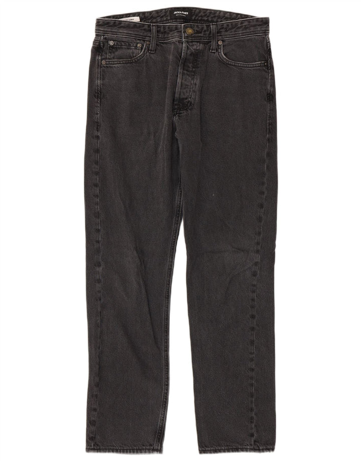 Jack & Jones Mens Loose Jeans W30 L29 Grey Cotton