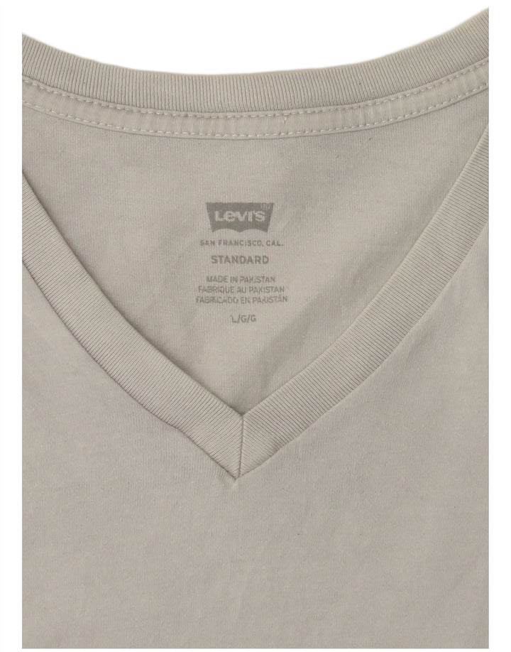 LEVI'S Mens Standard Fit T-Shirt Top Large Grey