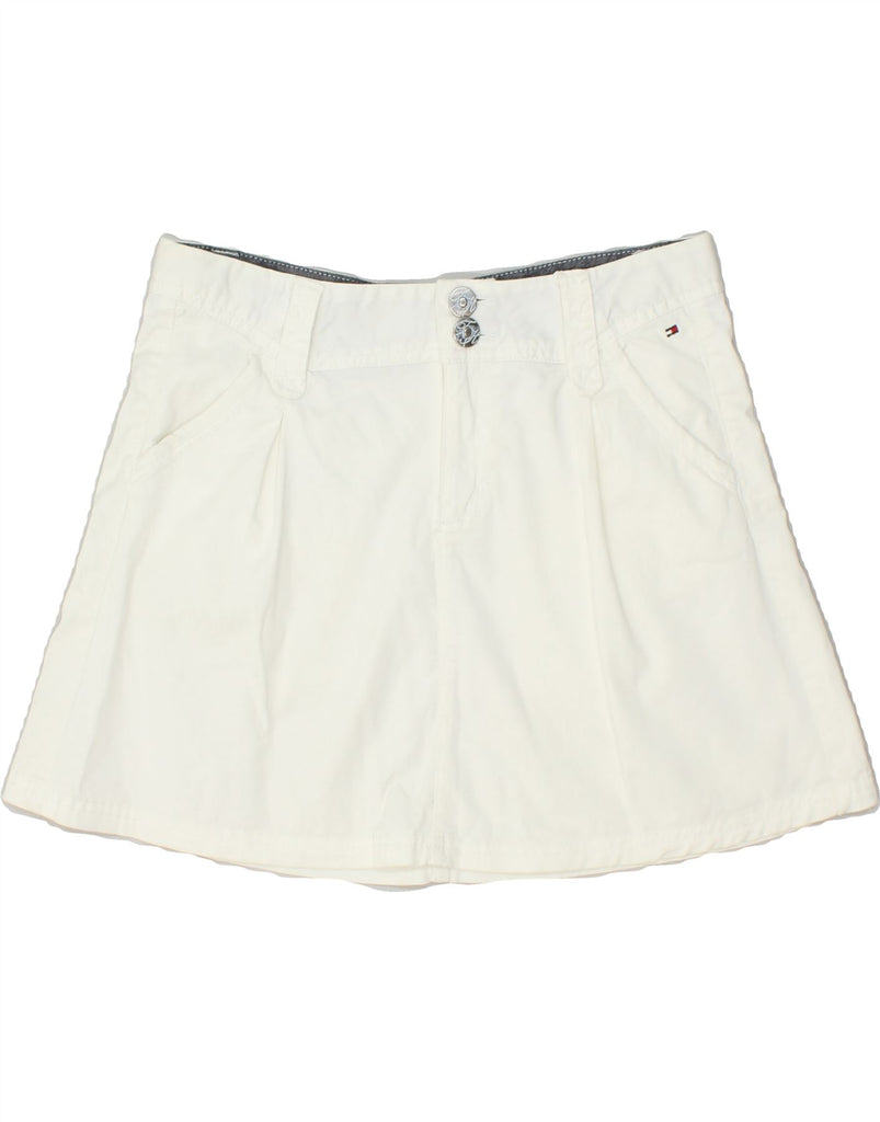 TOMMY HILFIGER Girls Mini Skirt 15-16 Years W30 White Cotton | Vintage Tommy Hilfiger | Thrift | Second-Hand Tommy Hilfiger | Used Clothing | Messina Hembry 