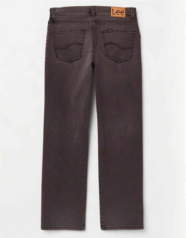 Lee Mens Brooklyn Straight Jeans W33 L31 Black Cotton