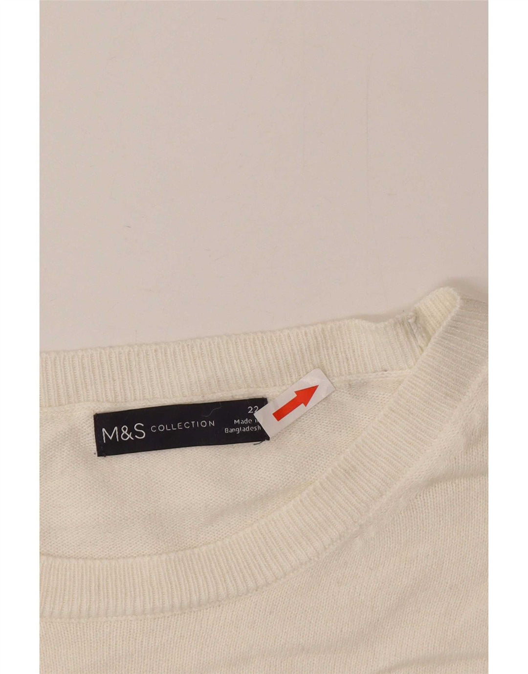 Marks & Spencer Womens Crew Neck Jumper Sweater UK 22 2XL Multicoloured