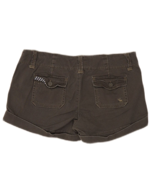 Abercrombie & Fitch Womens Chino Shorts US 2 XS W30 Khaki Cotton
