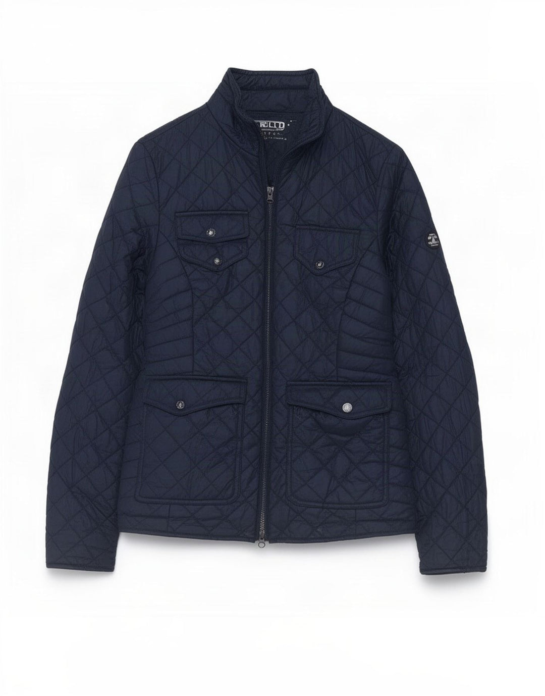 Barbour Womens Quilted Jacket UK 10 Small Navy Blue