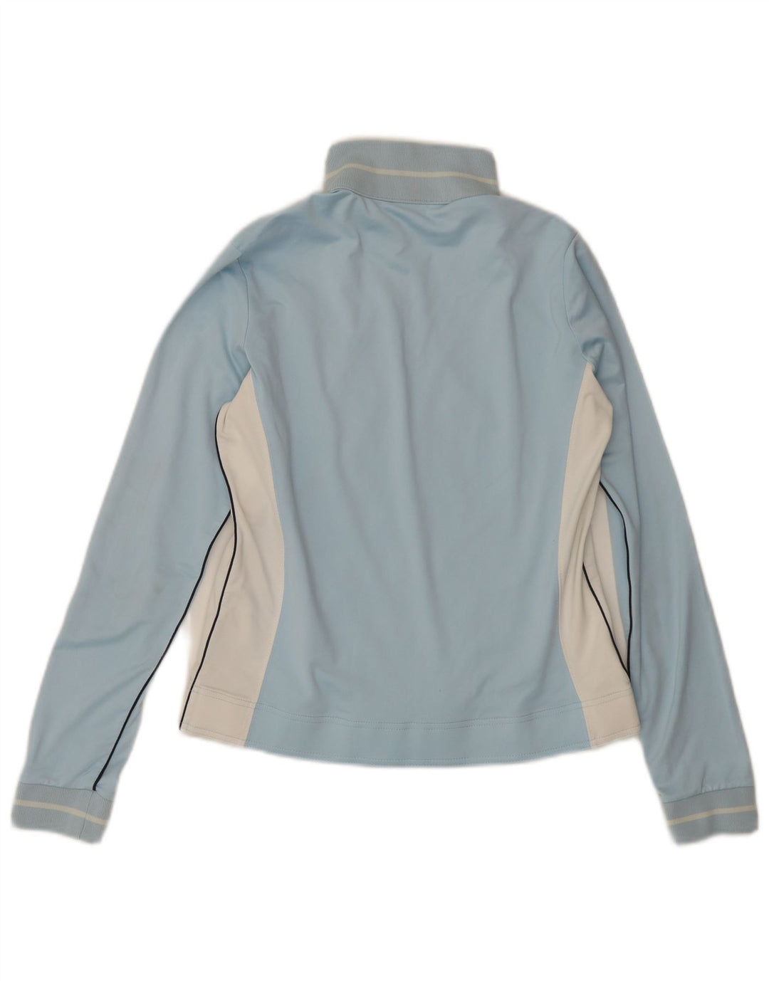 Champion Womens Tracksuit Top Jacket UK 14 Large Blue Colourblock Polyester