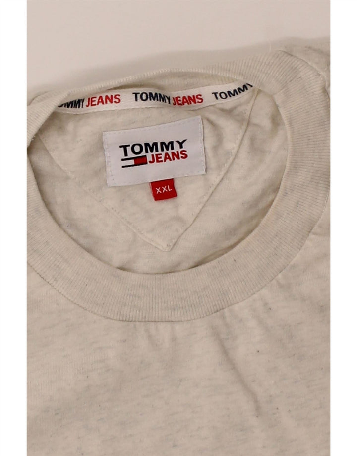 TOMMY HILFIGER Mens T-Shirt Top 2XL White Cotton Vintage Tommy Hilfiger and Second-Hand Tommy Hilfiger from Messina Hembry 
