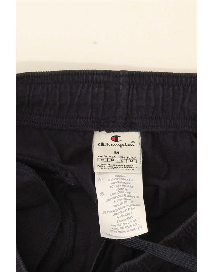 Champion Mens Tracksuit Trousers Medium Navy Blue Cotton