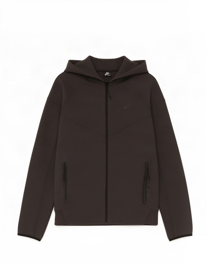 Nike Mens Zip Hoodie Sweater Medium Grey Cotton