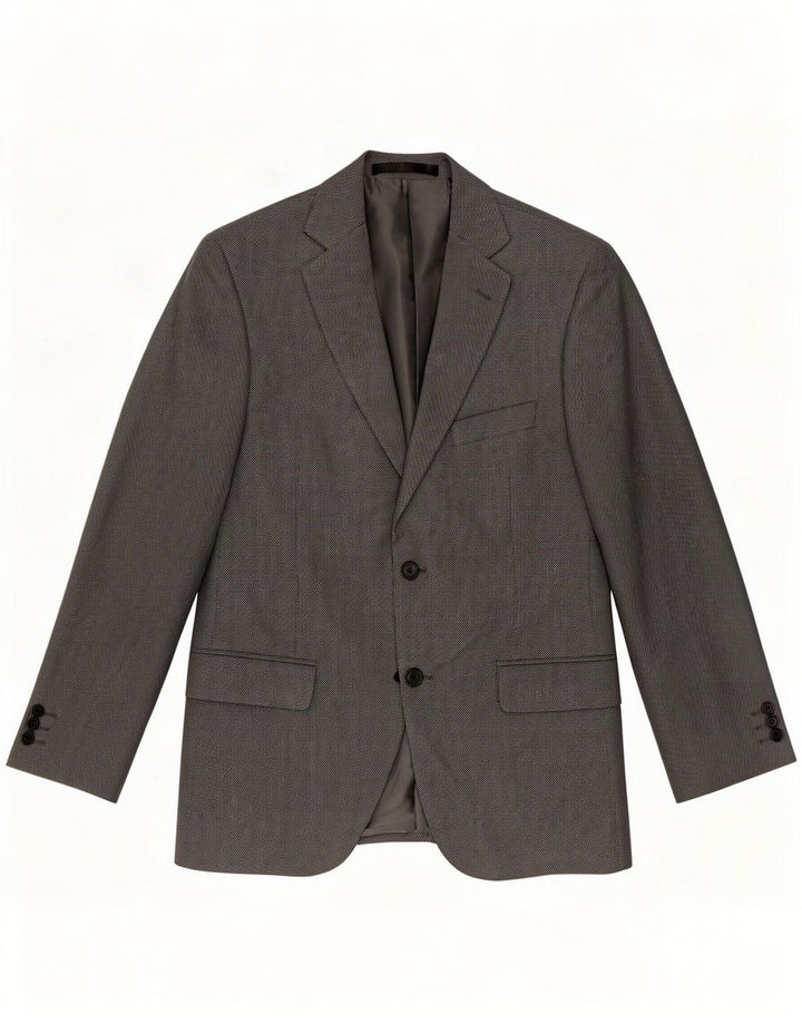 Marks & Spencer Mens 2 Button Blazer Jacket UK 40 Medium Grey Polyester