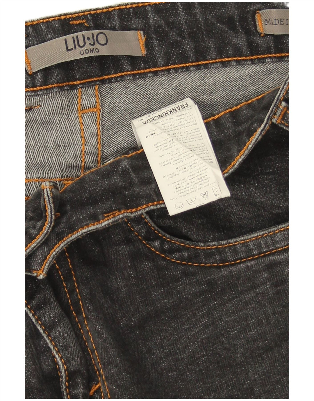 Liu Jo Mens Uomo Slim Jeans W32 L29 Grey Cotton