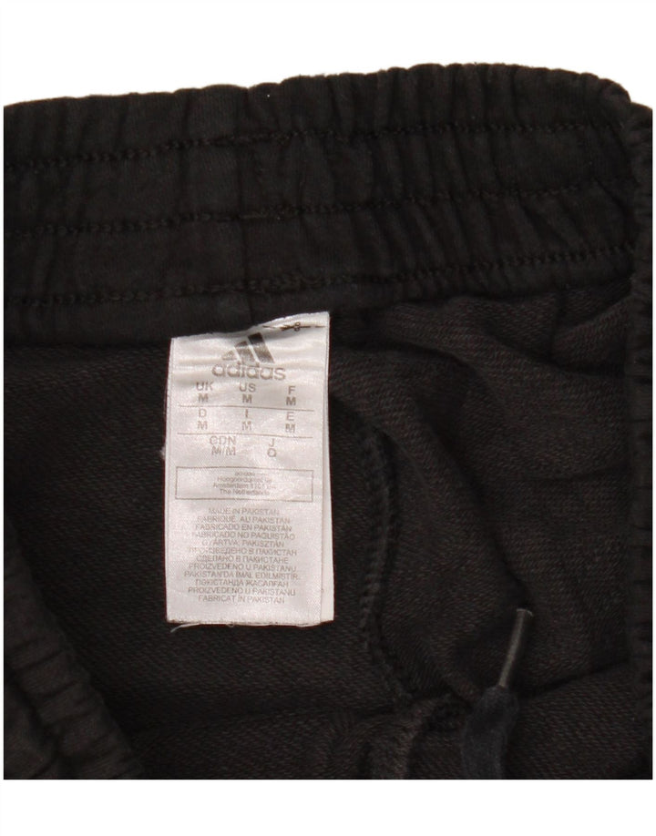 Adidas Mens Graphic Tracksuit Trousers Joggers Medium Black Cotton