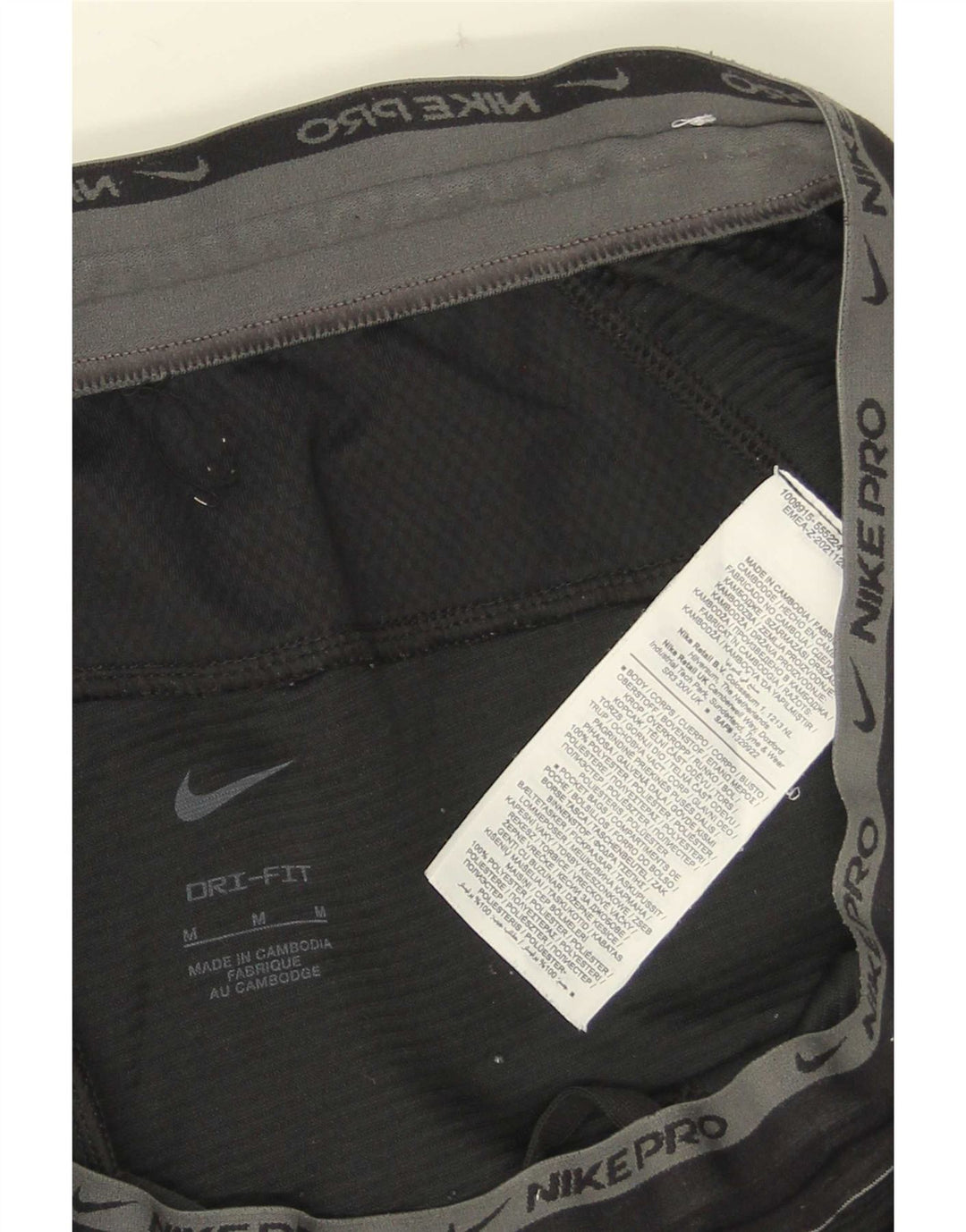 Nike Mens Dri Fit Graphic Tracksuit Trousers Medium Black Polyester