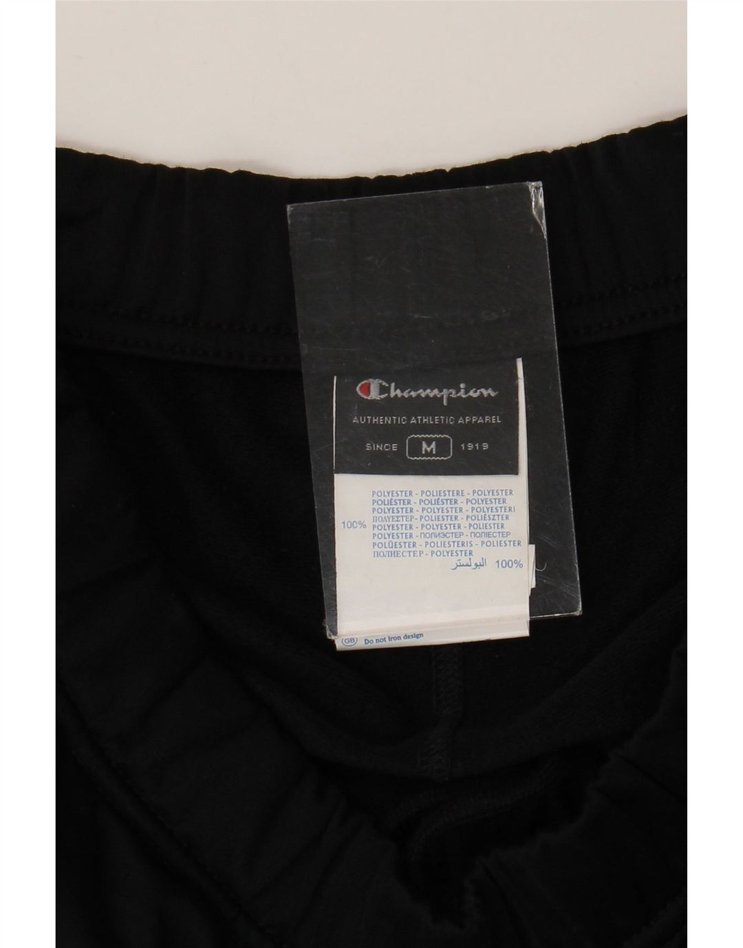 Champion Mens Tracksuit Trousers Medium  Black Polyester