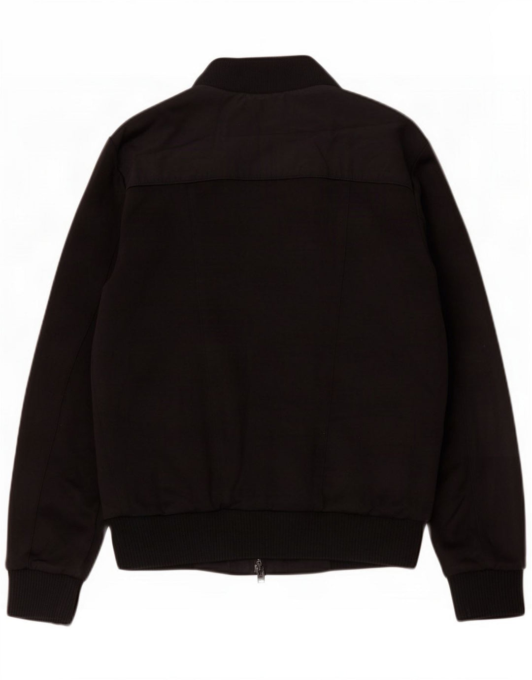Zara Mens Bomber Jacket UK 40 Large Black Polyester