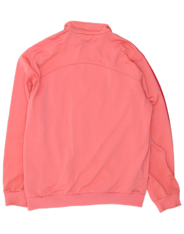 Adidas Girls Tracksuit Top Jacket 13-14 Years Pink Polyester