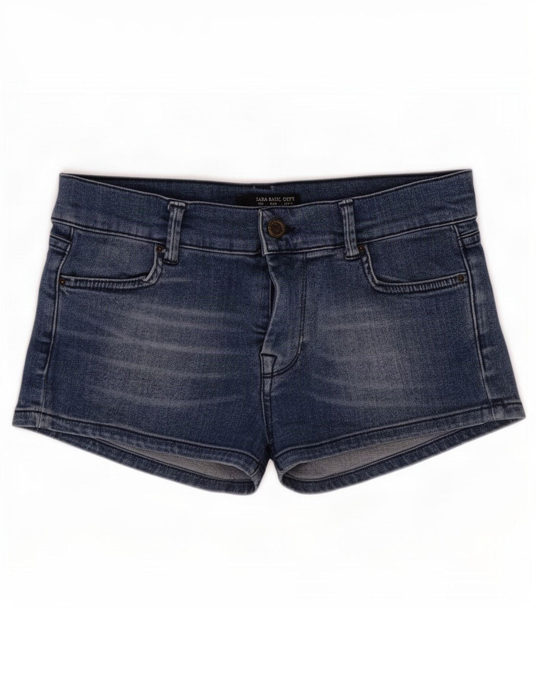 Zara Womens Denim Shorts EU 38 Small W28 Blue Cotton