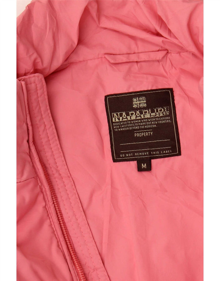 Napapijri Womens Padded Gilet UK 12 Medium Pink