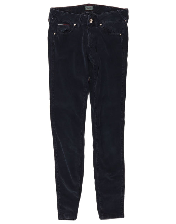 Tommy Hilfiger Womens Sophie Skinny Corduroy Trousers W26 L30 Navy Blue
