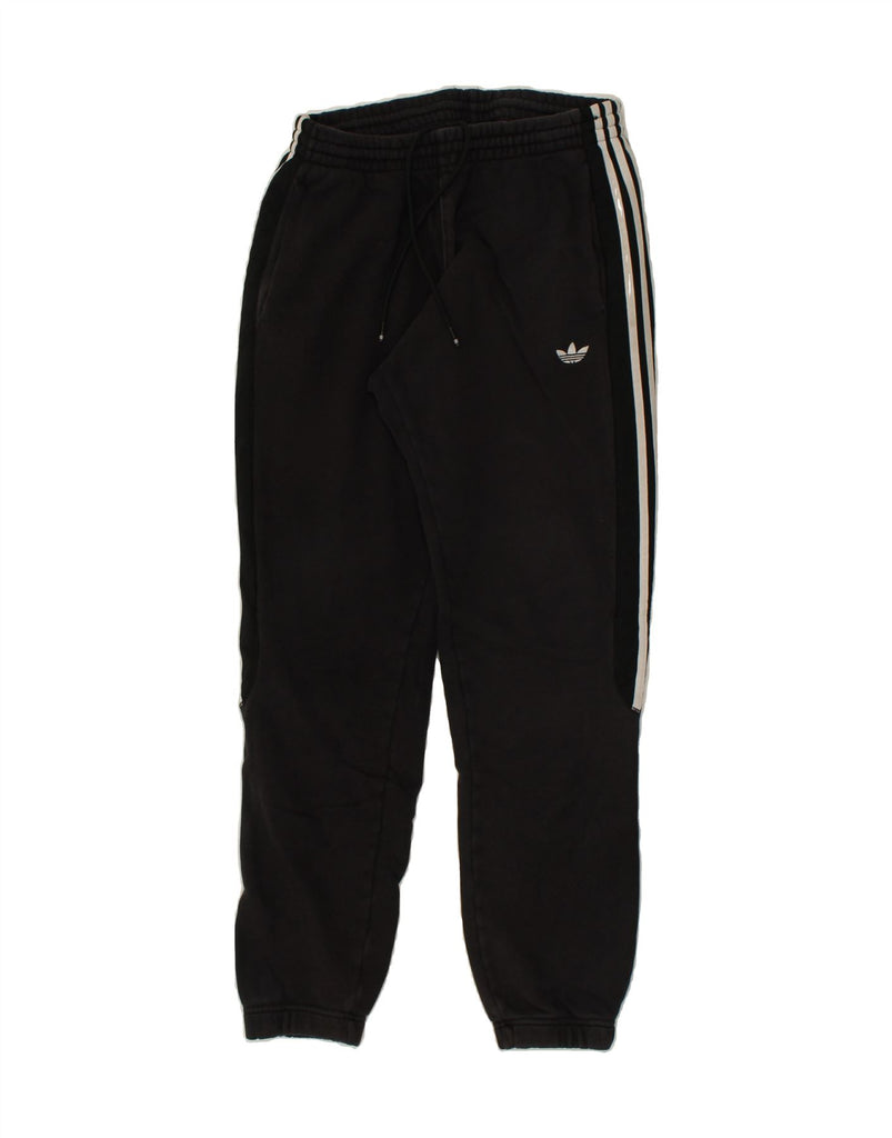 ADIDAS Mens Tracksuit Trousers Joggers Medium Black Cotton | Vintage Adidas | Thrift | Second-Hand Adidas | Used Clothing | Messina Hembry 