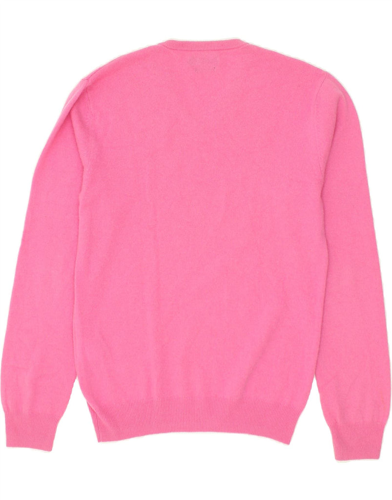 CELIO Mens V-Neck Jumper Sweater Medium Pink Cashmere | Vintage Celio | Thrift | Second-Hand Celio | Used Clothing | Messina Hembry 