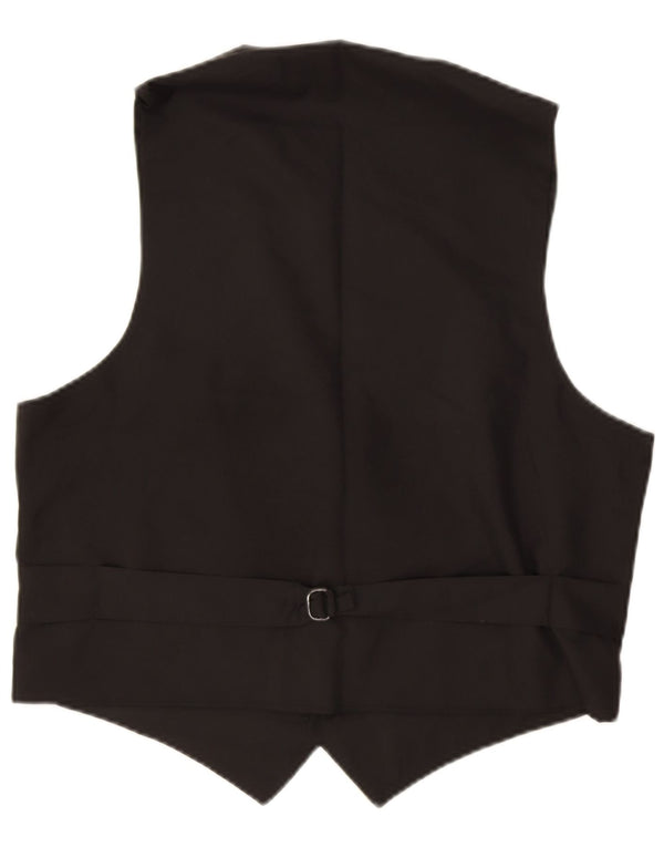 Vintage Mens Waistcoat Large Green Check
