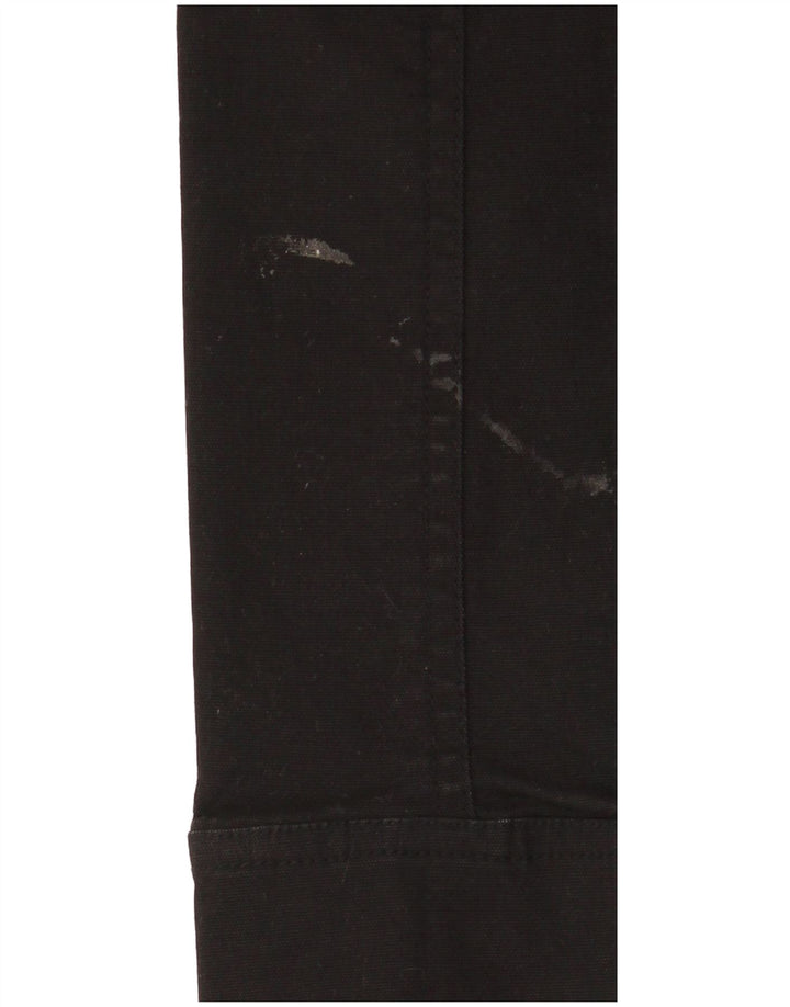 Modana  Womens Cargo Trousers UK 10 Small Black Cotton