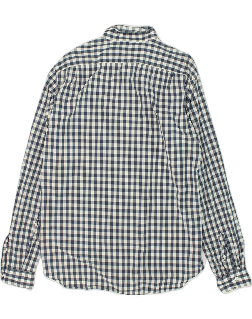 J. CREW Mens Shirt XL Blue Gingham Cotton | Vintage J. Crew | Thrift | Second-Hand J. Crew | Used Clothing | Messina Hembry 