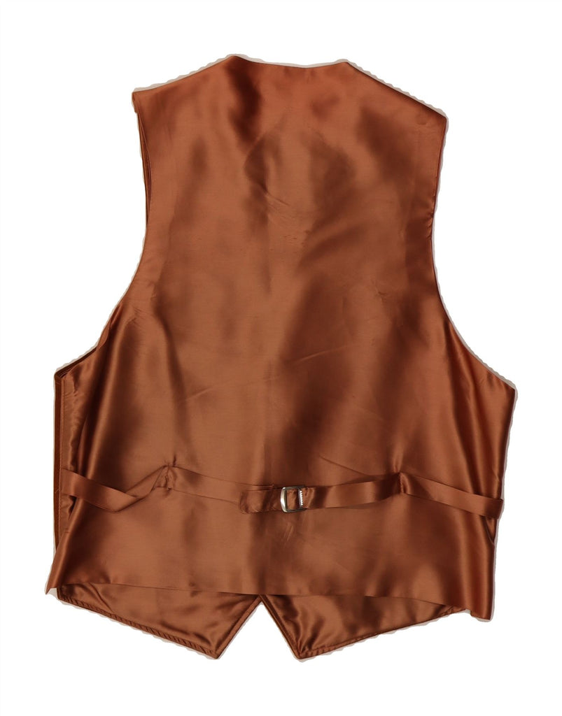 RIVER ISLAND Mens Suede Waistcoat Large Brown Leather Vintage River Island and Second-Hand River Island from Messina Hembry 