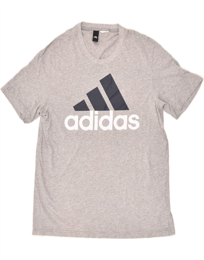 ADIDAS Mens Graphic T-Shirt Top Medium Grey | Vintage Adidas | Thrift | Second-Hand Adidas | Used Clothing | Messina Hembry 