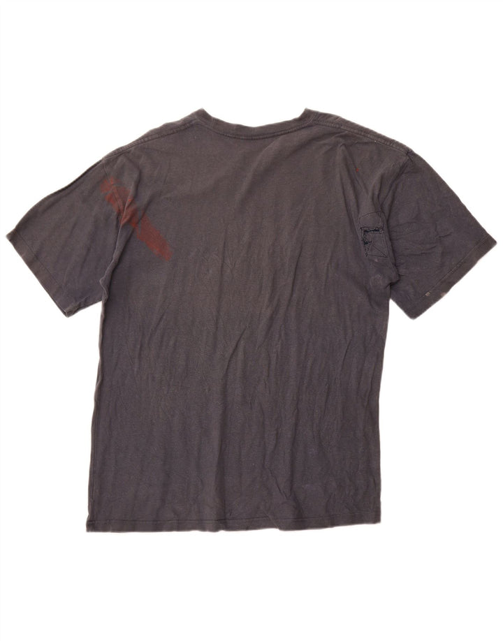 HARD ROCK Mens Malta Graphic T-Shirt Top Medium Grey Cotton